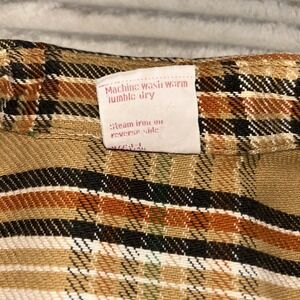 JCPenny Flannel Shirt Mens Medium Plaid Vintage NFS